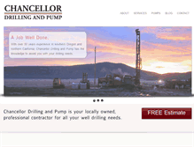 Tablet Screenshot of chancellordrilling.com